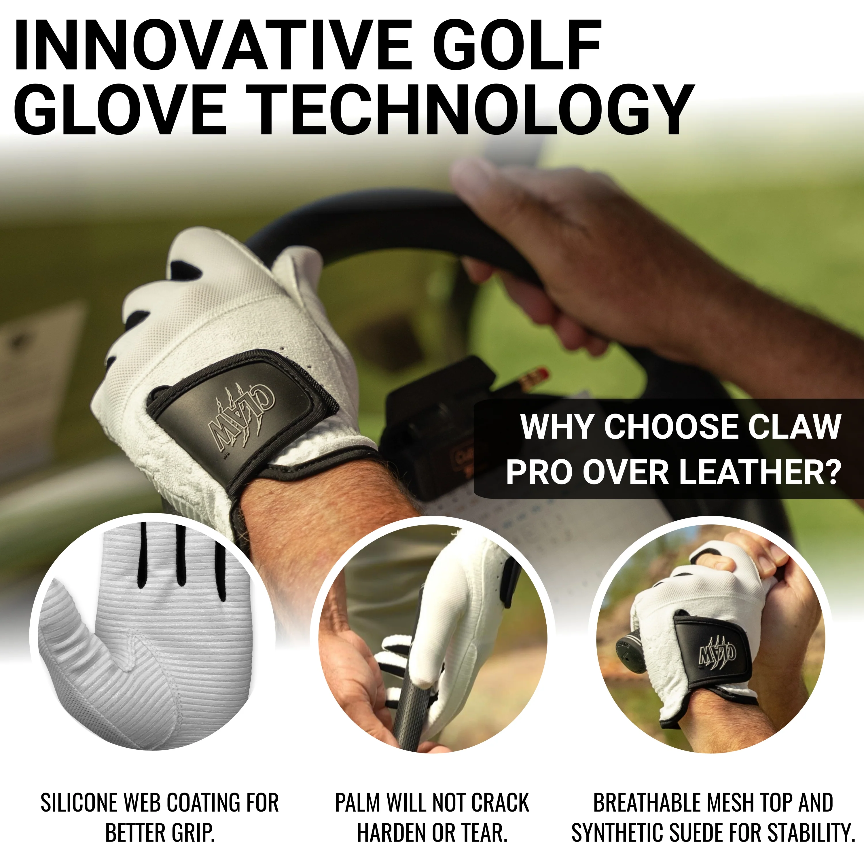 Claw PRO Golf Glove | Higher Swing Speed Stability - Image 3